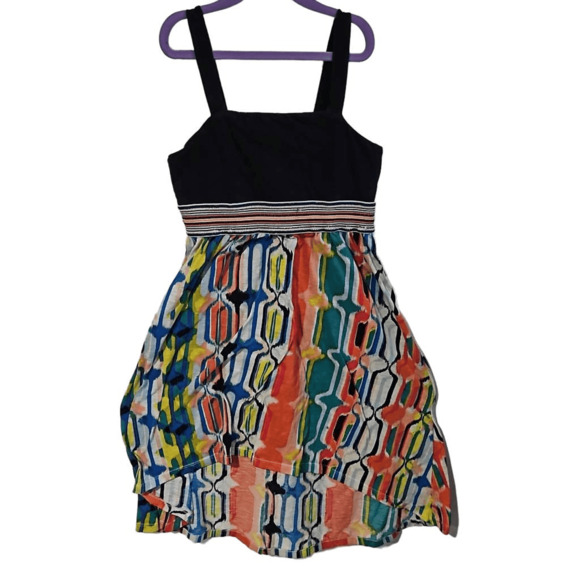 Fire Los Angeles Girls 7/8 Sleeveless Tank Dress Multicolor Abstract Geo Print - Picture 4 of 5